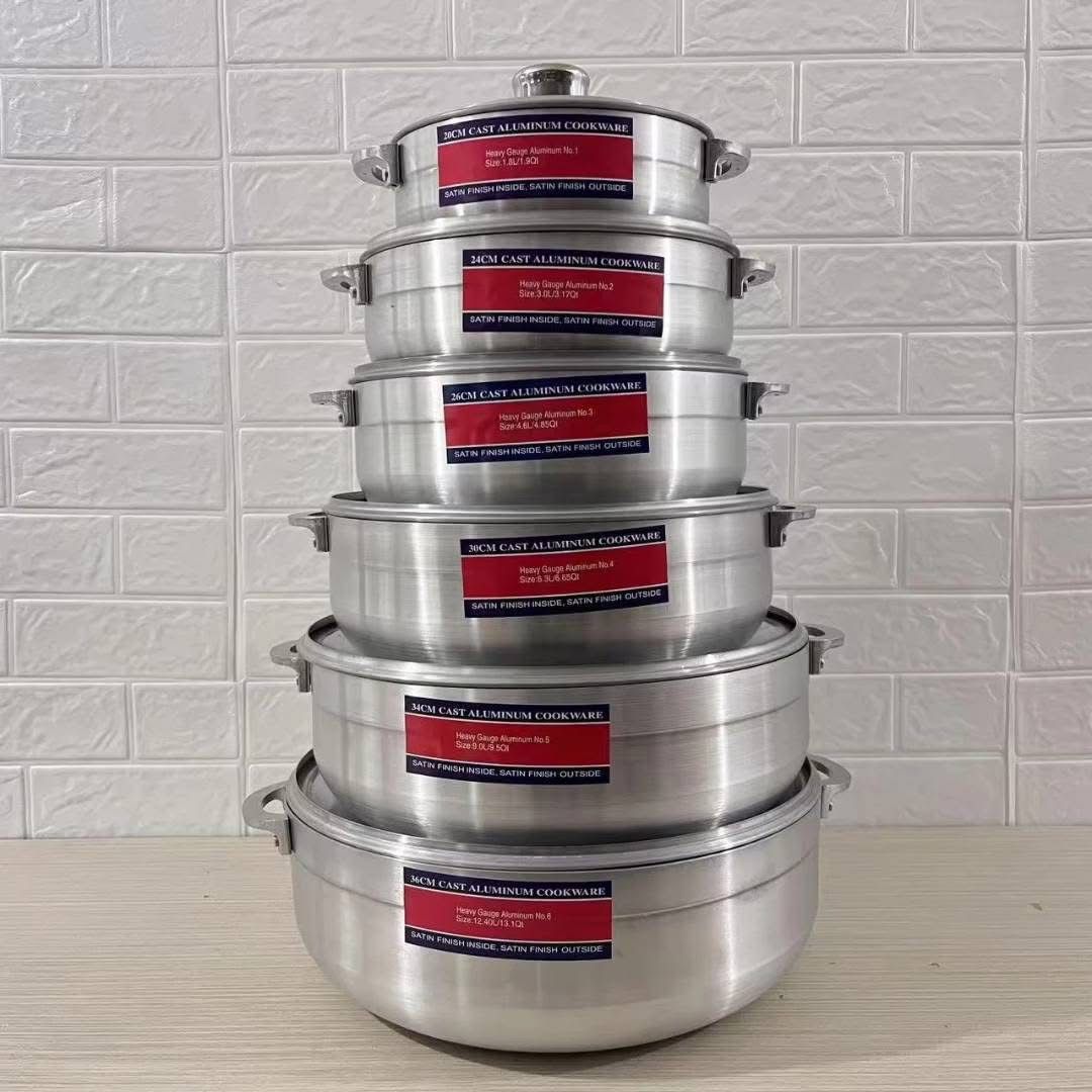 Heavy gauge aluminium pot